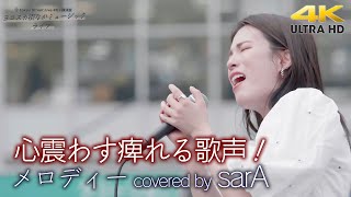 【 歌うま 】心震わす痺れる歌声！ メロディー / 玉置浩二（ covered by sarA ）横須賀コラボ路上ライブ 4K映像