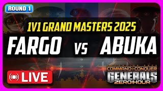 🔴LIVE | $1,000 Grand Masters 2025 | Fargo vs Abuka | Round 1