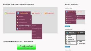 Pure CSS menu: No-Javascript, 100% CSS Dropdown Menu!