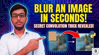 How image blurring actually works using convolution in python
