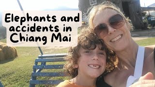 Elephants and accidents in Chiang Mai