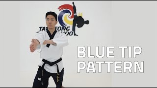 Blue Tip Pattern by Taeseong Taekwondo