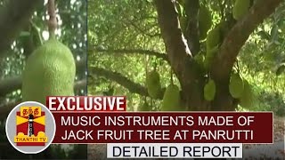 Special News: Music Instruments made of Jack fruit Tree at Panruti | Thanthi TV