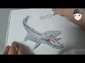 쥬라기월드 모사사우루스 그리기 drawing jurassic world mosasaurus