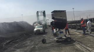 CAÑONES NEBULIZADORES PARA CONTROL DE POLVO DE 60 - 80 METROS DE ALCANCE EN MINA IMPORTANTE DEL PERÚ