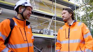 Alimak STS300 – Scaffold Transportation System in action