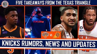NYK vs PHX Game Preview | Knicks Trade Rumors and News | 5 Takeaways from Knicks Texas Triangle Trip