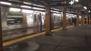 NYC Subway: R68 W Train @ City Hall Station (Diamond Rollsign)