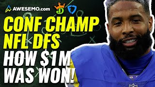 NFL DFS Lineup Review: Best Conference Championship DraftKings & FanDuel Lineups | NFL Fantasy