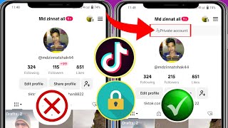 Kako učiniti svoj račun privatnim na TikTok 2024||  Kako zaključati tiktok profil