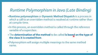 Lect 6 (Part 2) Polymorphism in Java