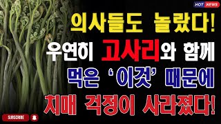 치매 걸리기 싫다면 고사리와 '이것'을 함께 꼭 드세요! [치매 예방에 좋은 음식 건강 정보, 궁합, 상극]