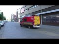 nieuwe signalisatiewagen c36 brandweer brussel met spoed naar een technische interventie