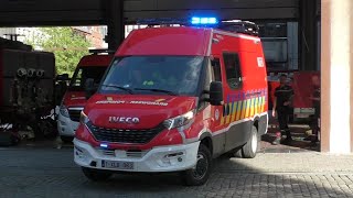 [NIEUWE] Signalisatiewagen C36 brandweer Brussel met spoed naar een technische interventie!