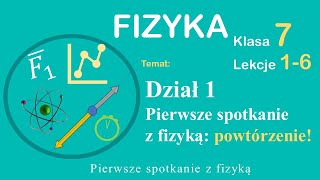 Fizyka klasa 7 dział 1: Spotkania z fizyką - lekcja powtórzeniowa.