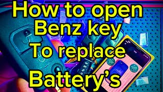 How to open Ben’s key to replace battery #automobile