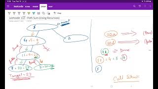 Leetcode 112 - Path Sum: Using Depth First Search with Recursion