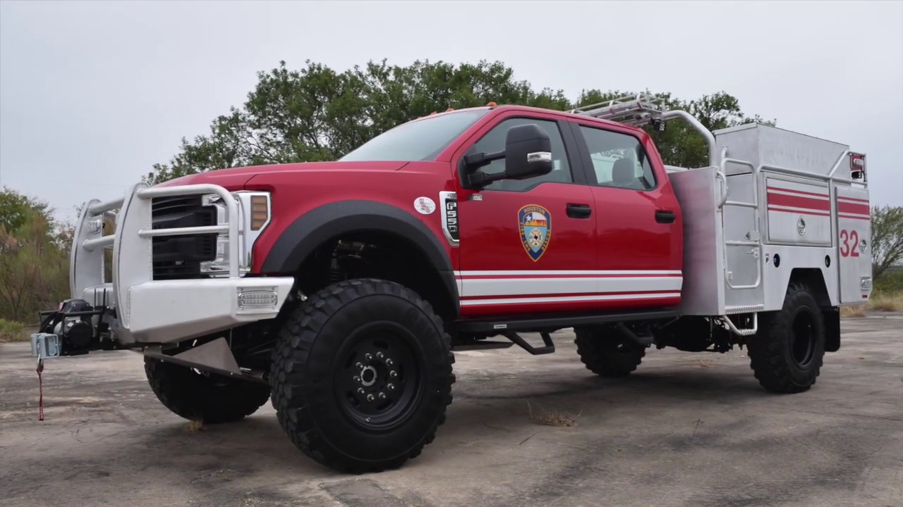 Skeeter Brush Trucks: Houston's High Water / Wildland Booster - YouTube