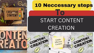 6 Essential Steps to Start Content Creation | Beginner's Guide"