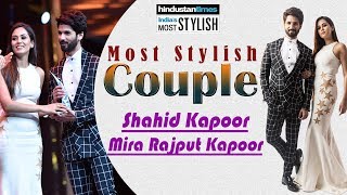 Shahid \u0026 Mira || Wins The Most Stylish Couple Award @ || HT Most Stylish Awards 2018