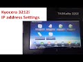 Kyocera 3212i ip address settings