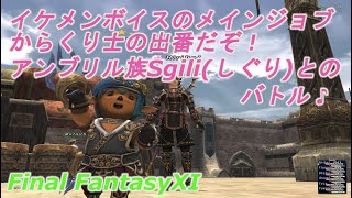 イケメンボイスのメインジョブからくり士の出番だぞ！アンブリル族Sgili(しぐり)とのバトル♪(FF11) It's the turn of the PUP the main job of the