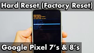 Pixel 7's \u0026 8's: How to Hard Reset (Factory Reset)