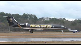 Rick Ross's Gulfstream Landing in Atlanta ahead of Symphony Concert