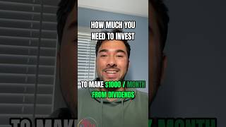 Make $1000 A MONTH off DIVIDENDS📈 #finance #investing #stockmarket #dividends #dividend #stocks