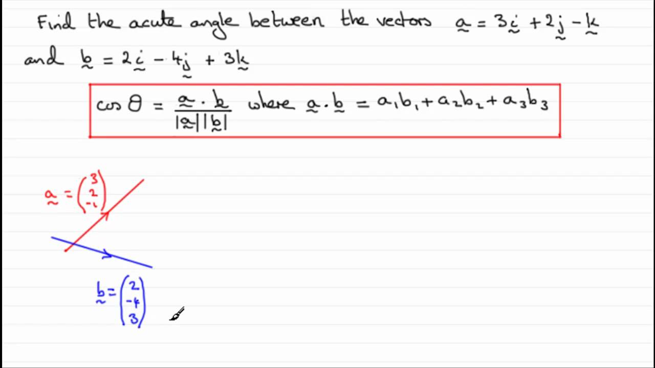 Vector Projection Example Problems