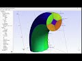 ✅mesh generation tutorial converting 2d mesh to 3d elbow in gmsh