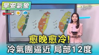 愈晚愈冷! 冷氣團逼近 局部12度｜氣象主播 張蕙纖｜早安氣象｜TVBS新聞 20250216