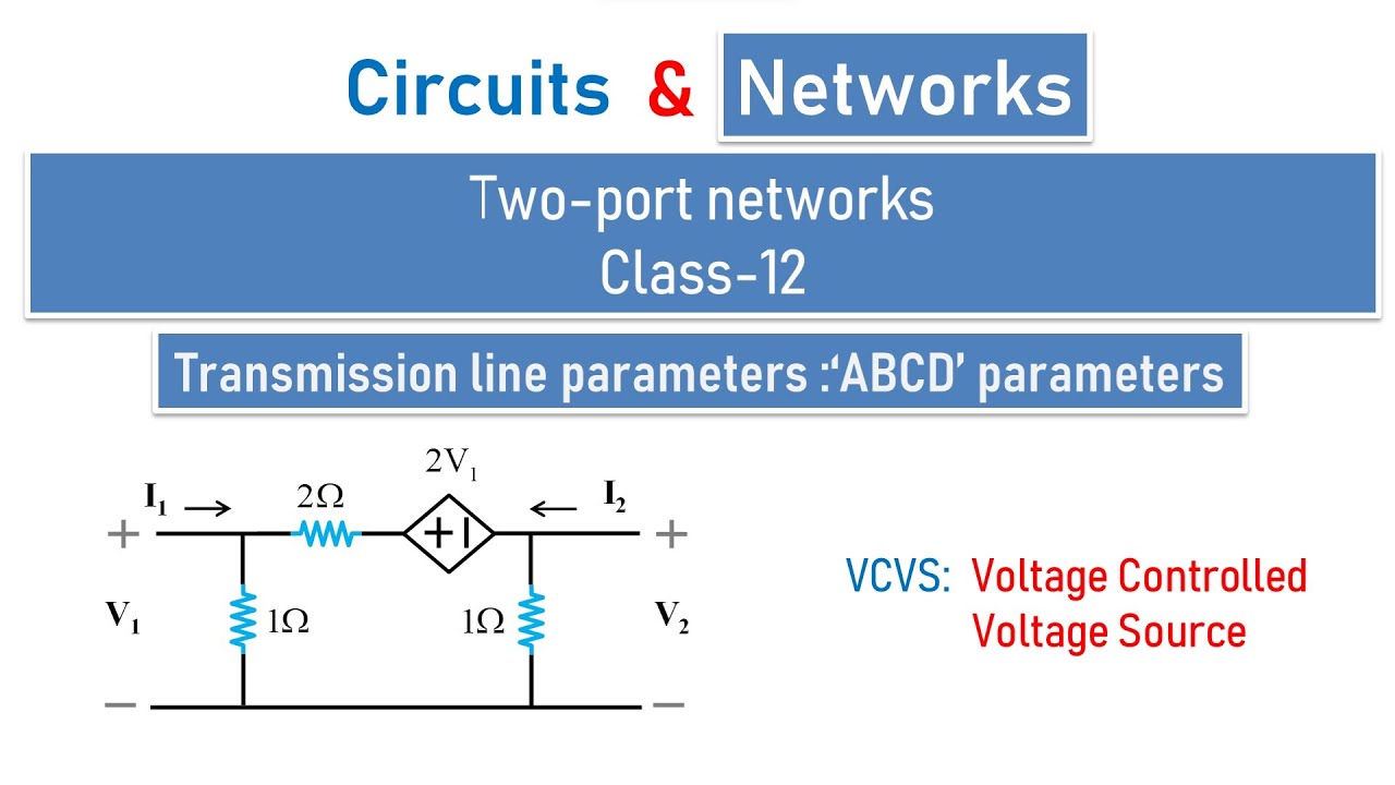 How To Solve ABCD Parameters Under Dependent Sources? How To Calculate ...