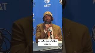 Kyrie on KD trade to Suns: "I'm just glad he got out of there" | New York Post Sports #shorts