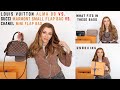 LOUIS VUITTON ALMA BB vs GUCCI MARMONT FLAP BAG vs CHANEL MINI FLAP /         UNBOXING/WHAT FITS IN