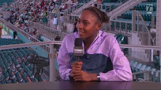 Coco Gauff - 2019 Miami First Round Tennis Channel Desk Interview
