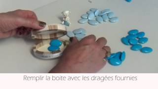 Tuto - Faire soi-même sa boite à dragées baptême bébé