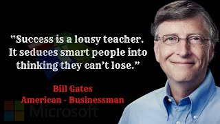 Top 60 inspirational & motivational quotes by Bill Gates | Bill Gates speech | Microsoft CEO