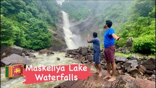 🇱🇰 MASKELIYA Lake WATERFALLS | Sri Lanka | Moray \u0026 Gartmore waterfall | දිය ඇල්ල  | நீர்வீழ்ச்சி |