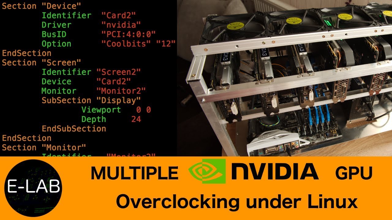 Overclocking Multiple Nvidia GPU Under Linux - YouTube