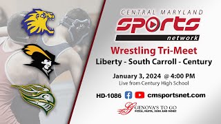 CMSportsNet Wrestling: Liberty/South Carroll at Century Tri-Meet 1/3/24