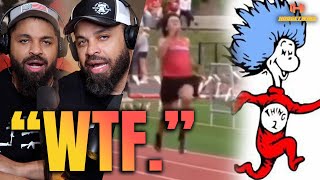 Trans runner Pisses Off Everyone After Smoking The Girls in High School Track Ev