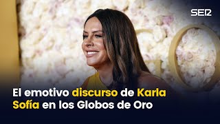 El emotivo discurso de Karla Sofía en los Globos de Oro