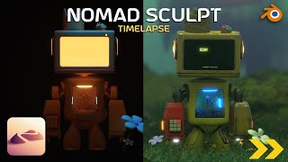 3D Robot: Nomad Sculpt Timelapse Preview