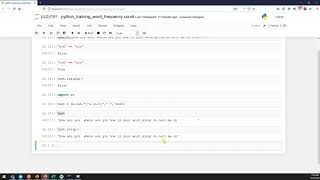 Word Frequency Count in Python