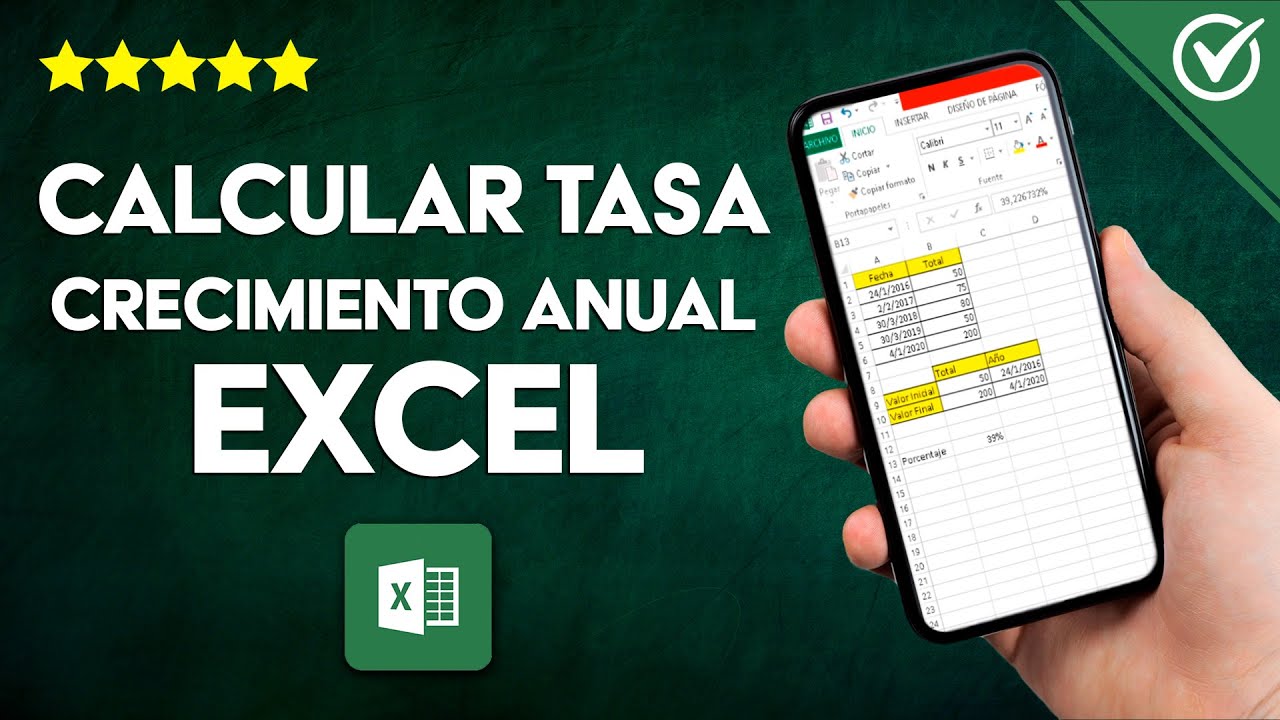 Cómo Calcular La Tasa De Aumento O Crecimiento Anual En Excel - YouTube