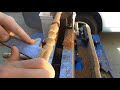 Wood turning a eccentric captured ring wand that was challenged by Kivoxender