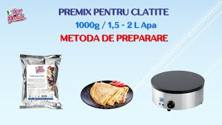 DonGelato.ro# PreMix pentru Clatite Don Gelato (1000g/1.5-2L Apa) | Preparare Metoda de utilizare