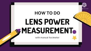 ODME: How to do focimetry