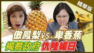 【盧秀芳辣晚報】傲鳳梨vs.卑香蕉 揭蔡政府「仇陸媚日」 @中天新聞CtiNews  精華版